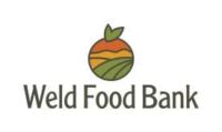 The logos of Community Food Share’s four sister food banks. From left: Care and Share, Food Bank of the Rockies, Weld Food Bank, and Food Bank for Larimer County. 
